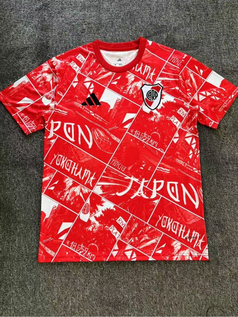 adidas Red and White japan Soccer Jersey